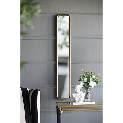 A&B Home 8" x 47" Bundle of 25 Full-Length Chic Gold Glass Frame Wall-Mounted Mirror