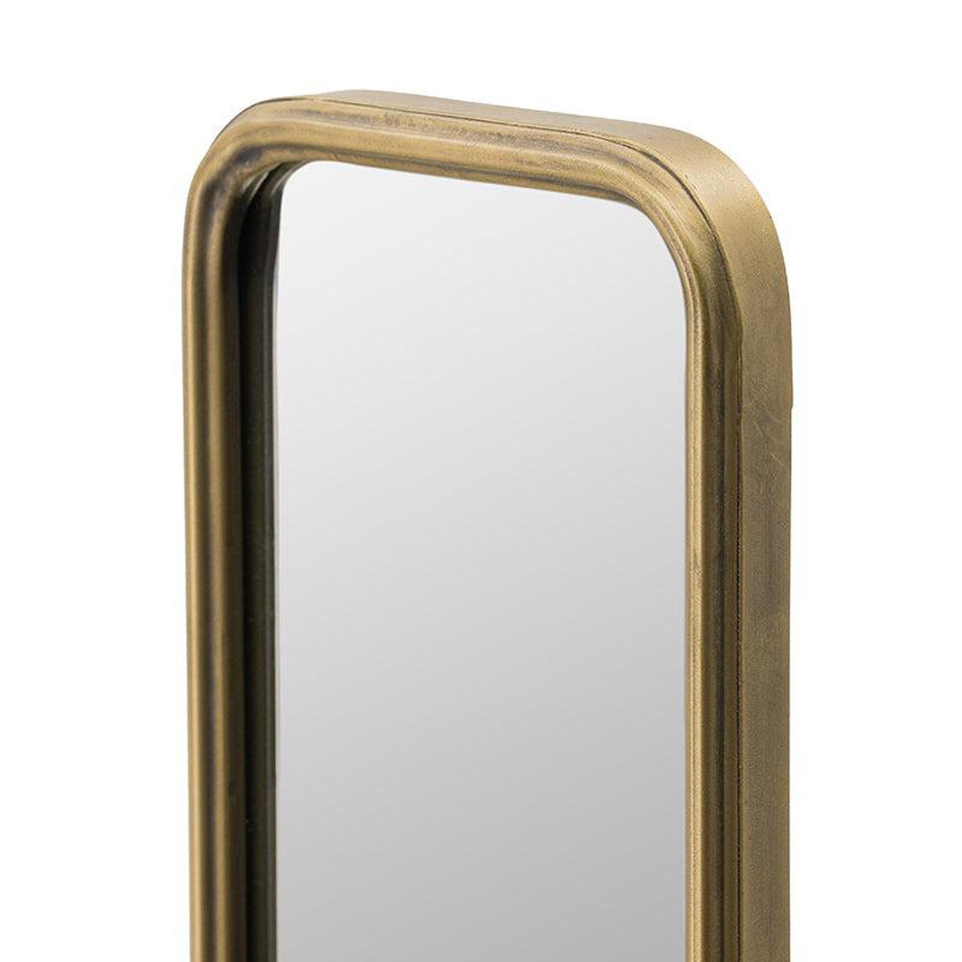 A&B Home 8" x 47" Bundle of 25 Full-Length Chic Gold Glass Frame Wall-Mounted Mirror