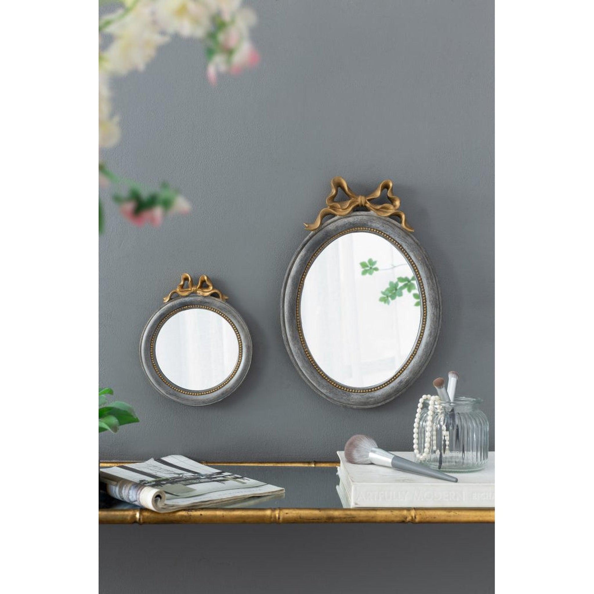 https://usbathstore.com/cdn/shop/files/AB-Home-8-x-9-Bundle-of-130-Round-Slate-Gray-and-Gold-Freestanding-Mirror-With-Bow-Ornament-8.jpg?v=1699647527&width=1946