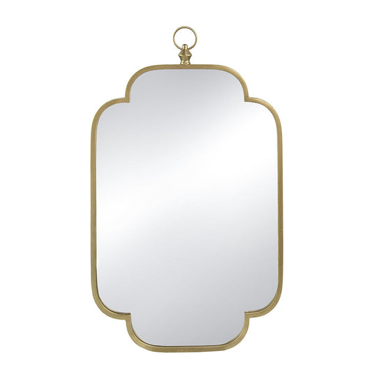 A&B Home Adaline 20" x 36" Bundle of 16 Rectangular Clover-Like Corner Champagne Gold Metal Frame Wall-Mounted Mirror
