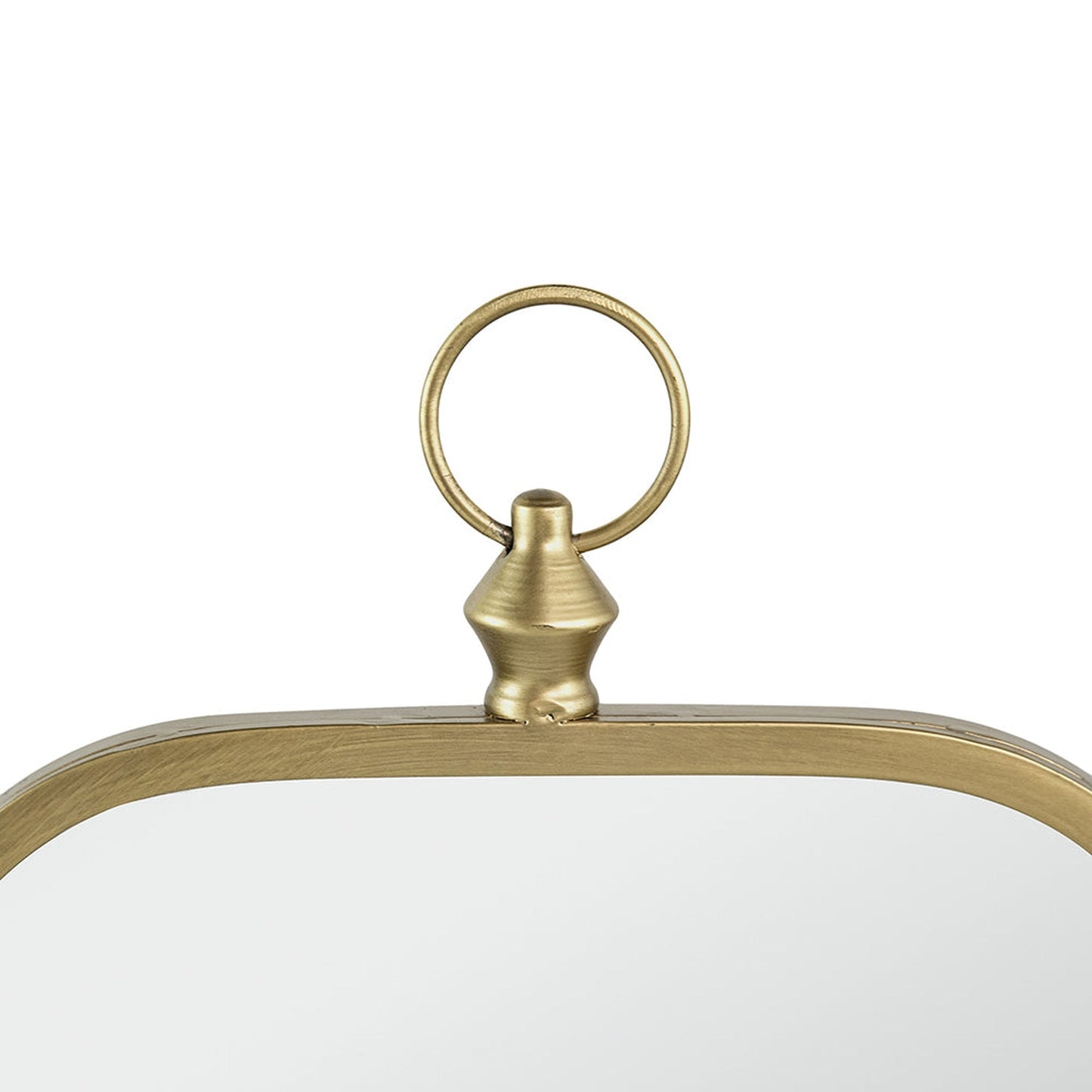 A&B Home Adaline 20" x 36" Bundle of 24 Rectangular Clover-Like Corner Champagne Gold Metal Frame Wall-Mounted Mirror