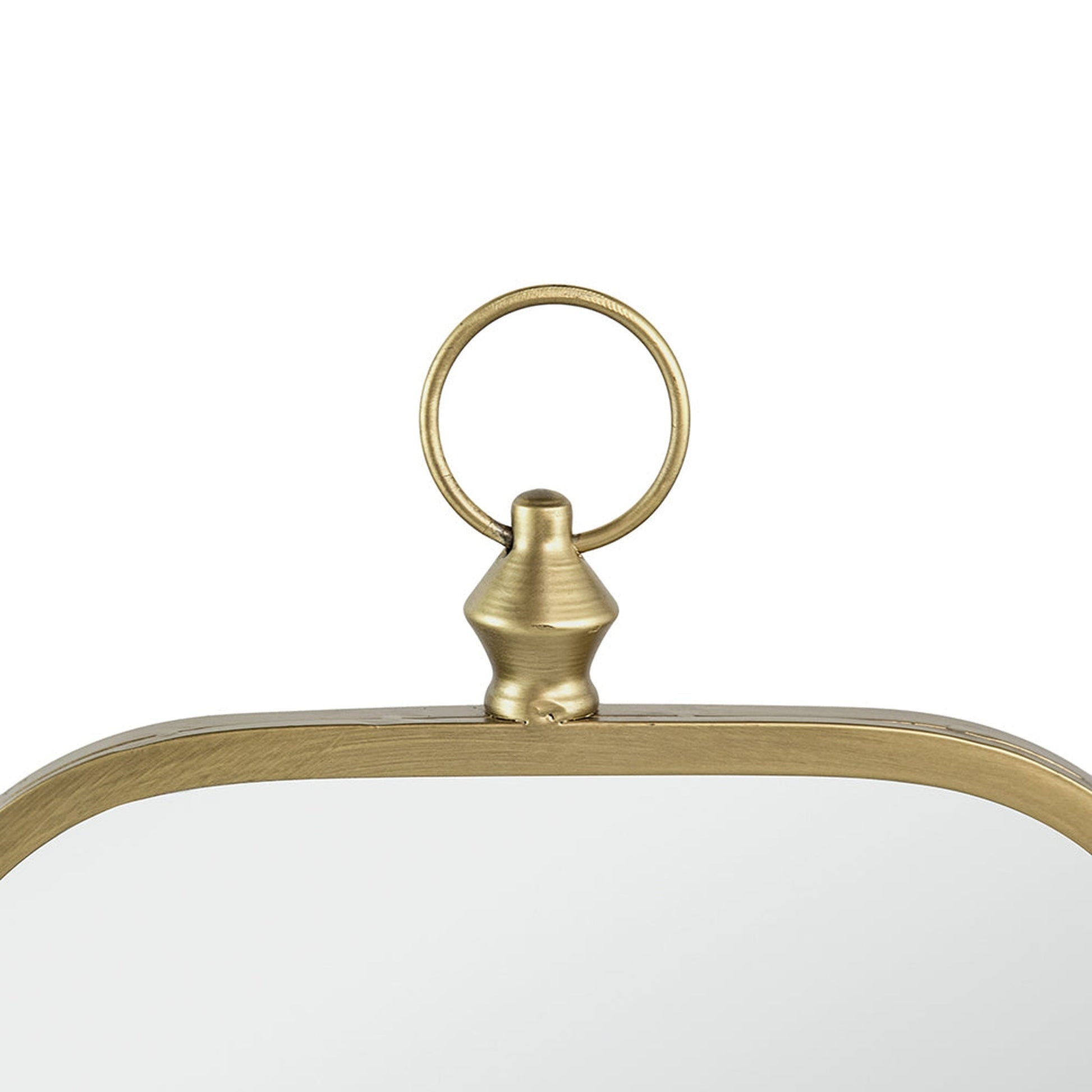 A&B Home Adaline 20" x 36" Bundle of 24 Rectangular Clover-Like Corner Champagne Gold Metal Frame Wall-Mounted Mirror