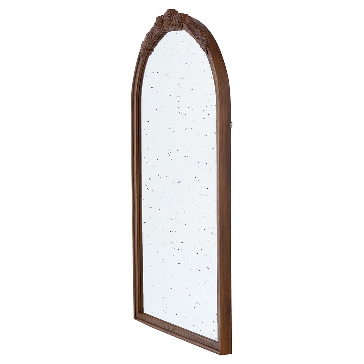 A&B Home Bingley 23" x 42" Bundle of 9 Rectangular Hand Carved Rose Neutral Brown Frame Wall-Mounted Mirror