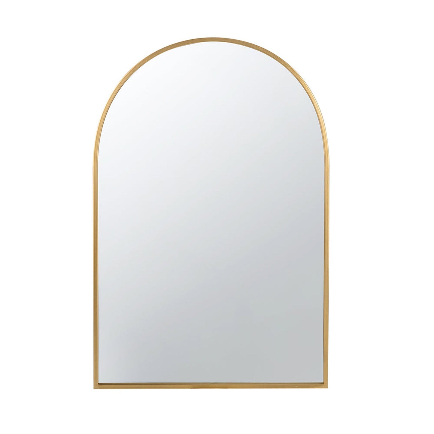 A&B Home Celine 24" x 36" Bundle of 20 Arched Shaped Gold Metal Frame Wall-Mounted Mirror