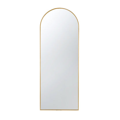 A&B Home Celine 28" x 74" Bundle of 6 Arched Shaped Gold Metal Frame Wall-Mounted Body Mirror