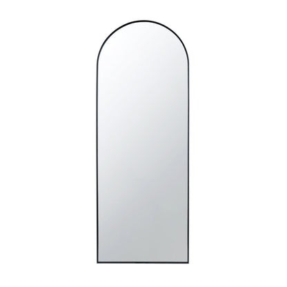 A&B Home Celine 28" x 74" Bundle of 9 Arched Shaped Black Metal Frame Wall-Mounted Body Mirror