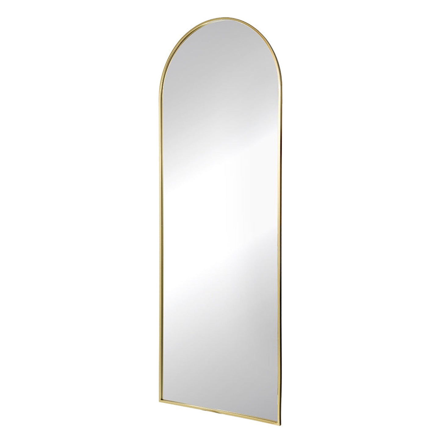 A&B Home Celine 28" x 74" Bundle of 9 Arched Shaped Gold Metal Frame Wall-Mounted Body Mirror