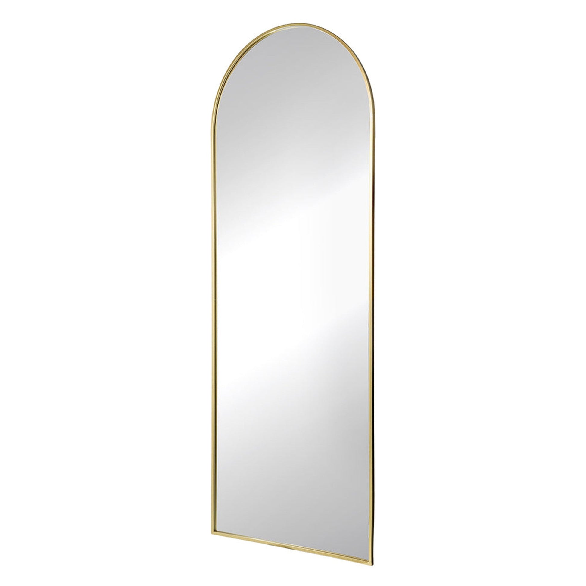 A&B Home Celine 28" x 74" Bundle of 9 Arched Shaped Gold Metal Frame Wall-Mounted Body Mirror