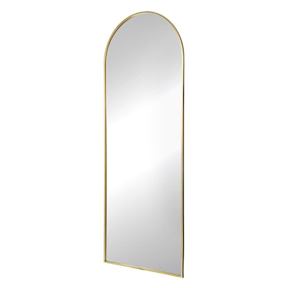 A&B Home Celine 28" x 74" Bundle of 9 Arched Shaped Gold Metal Frame Wall-Mounted Body Mirror