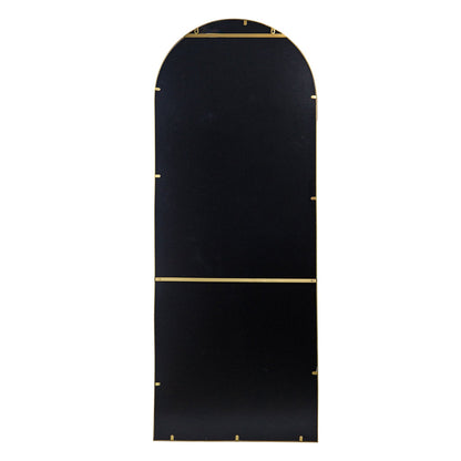 A&B Home Celine 28" x 74" Bundle of 9 Arched Shaped Gold Metal Frame Wall-Mounted Body Mirror