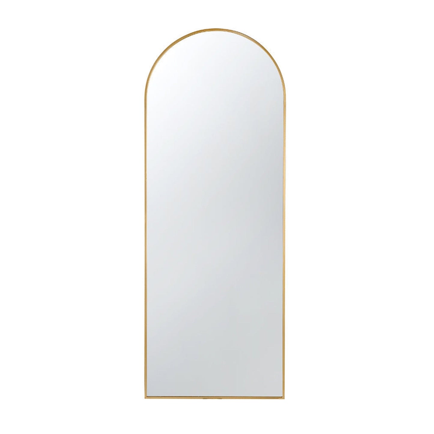 A&B Home Celine 28" x 74" Bundle of 9 Arched Shaped Gold Metal Frame Wall-Mounted Body Mirror