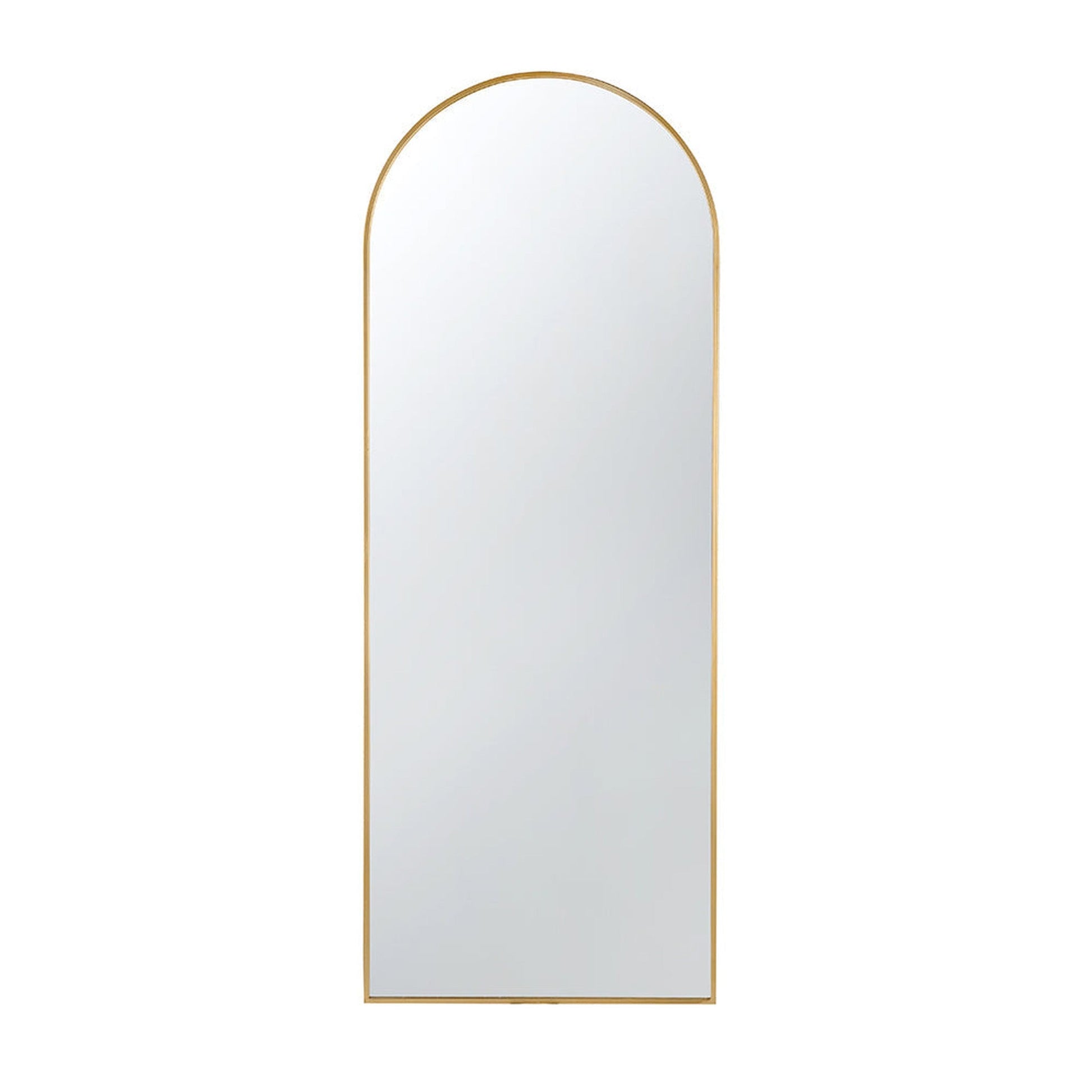 A&B Home Celine 28" x 74" Bundle of 9 Arched Shaped Gold Metal Frame Wall-Mounted Body Mirror