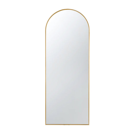 A&B Home Celine 28" x 74" Bundle of 9 Arched Shaped Gold Metal Frame Wall-Mounted Body Mirror
