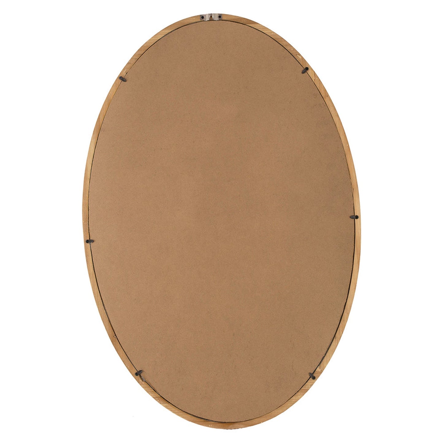 A&B Home Charleston 24" x 35" Bundle of 13 Oval Shaped Warm Brown Wooden Frame Wall-Mounted Mirror