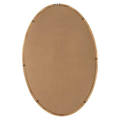 A&B Home Charleston 24" x 35" Bundle of 13 Oval Shaped Warm Brown Wooden Frame Wall-Mounted Mirror