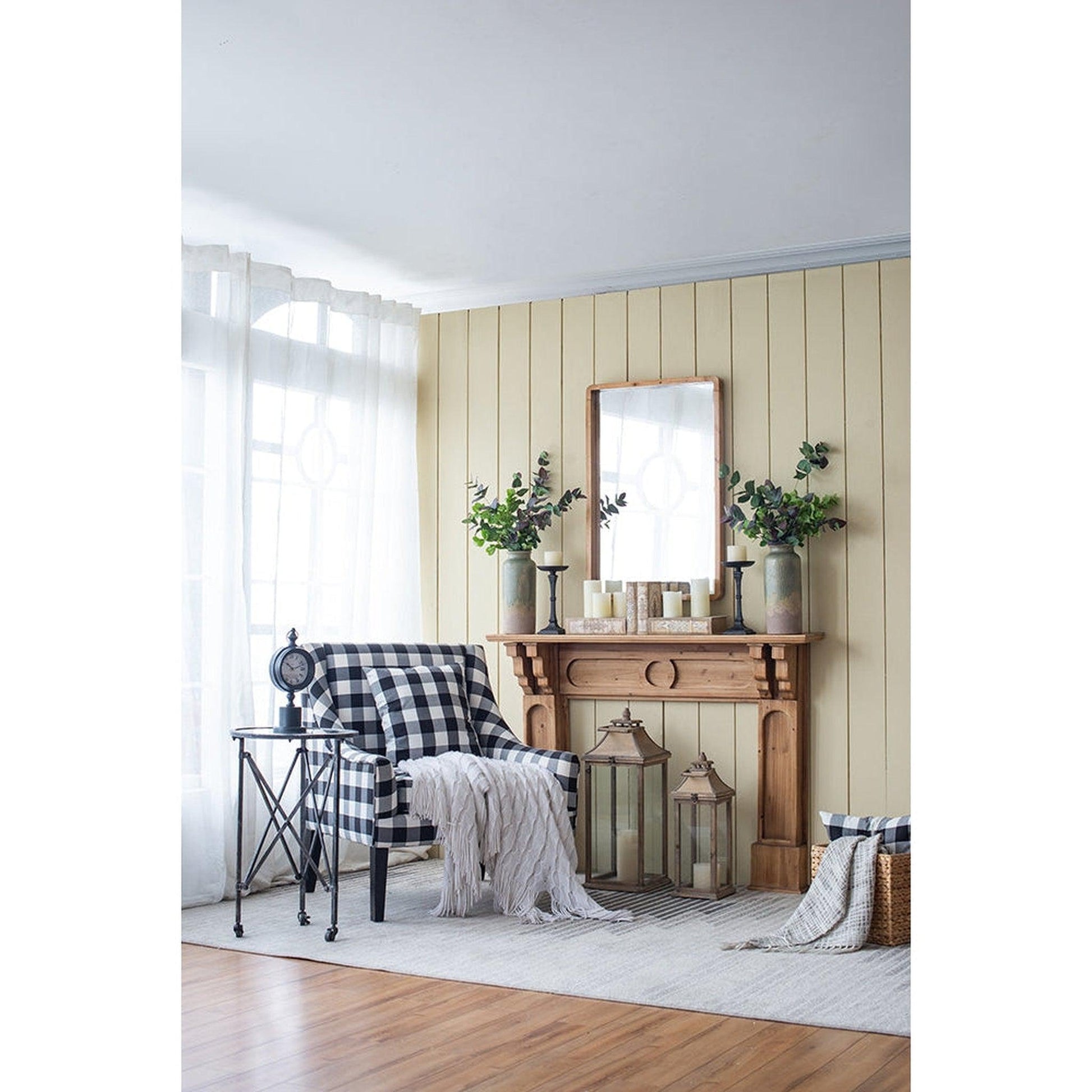 A&B Home Charleston 24" x 35" Bundle of 15 Rectangular Warm Brown Wooden Frame Wall-Mounted Mirror