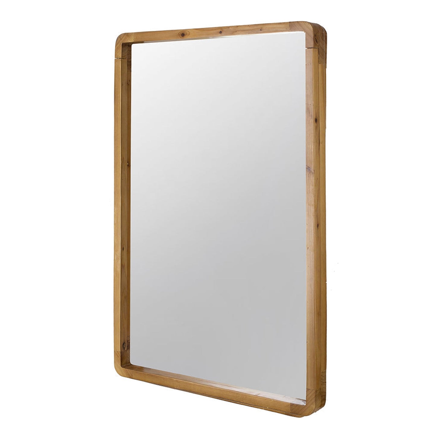 A&B Home Charleston 24" x 35" Bundle of 15 Rectangular Warm Brown Wooden Frame Wall-Mounted Mirror