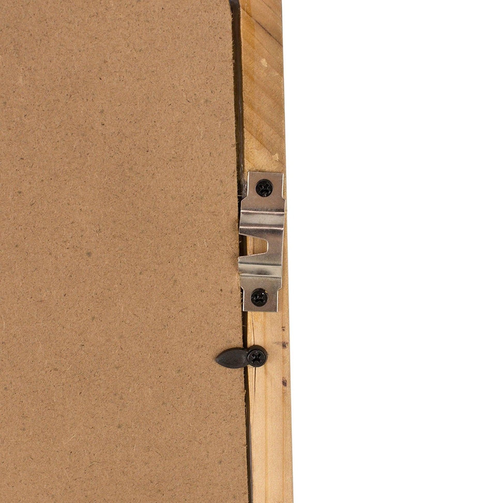 A&B Home Charleston 24" x 35" Bundle of 15 Rectangular Warm Brown Wooden Frame Wall-Mounted Mirror