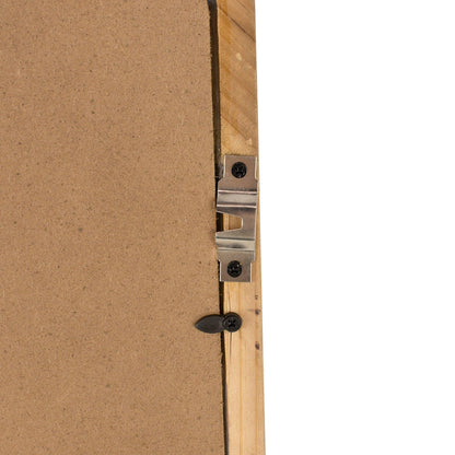 A&B Home Charleston 24" x 35" Bundle of 15 Rectangular Warm Brown Wooden Frame Wall-Mounted Mirror