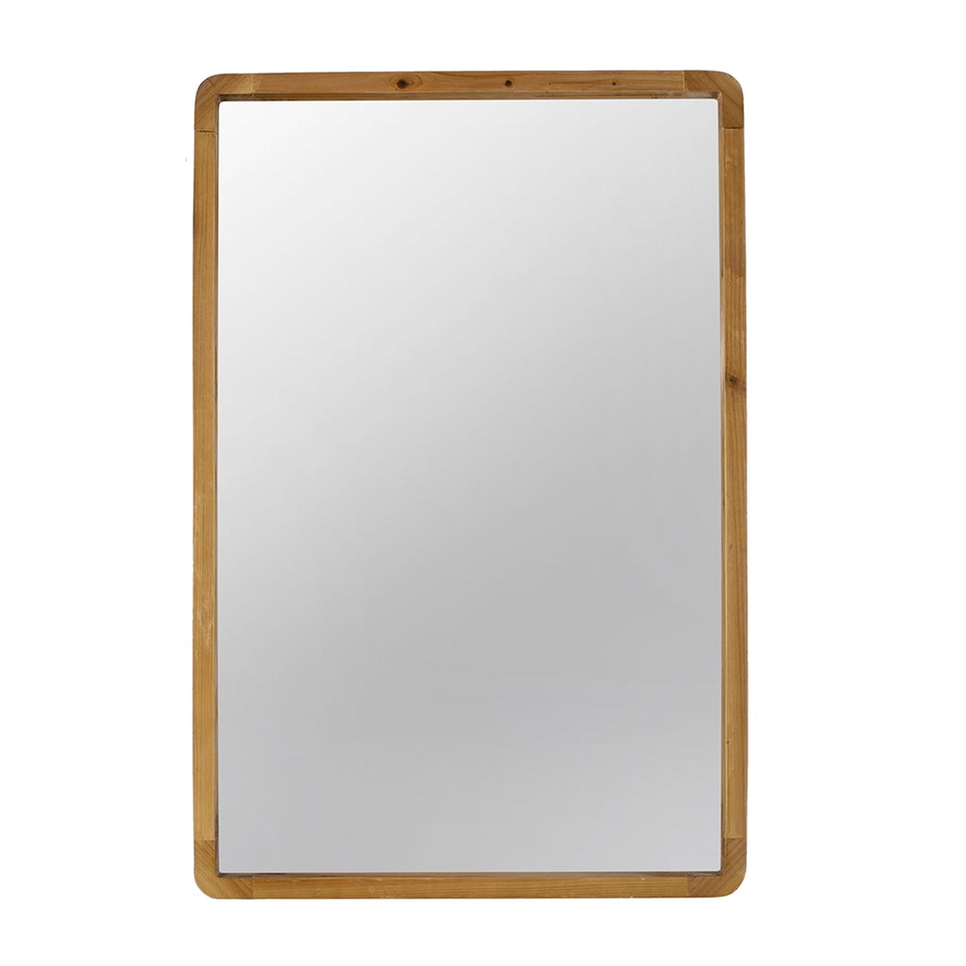 A&B Home Charleston 24" x 35" Bundle of 15 Rectangular Warm Brown Wooden Frame Wall-Mounted Mirror