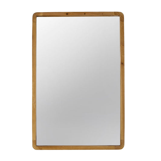 A&B Home Charleston 24" x 35" Bundle of 15 Rectangular Warm Brown Wooden Frame Wall-Mounted Mirror