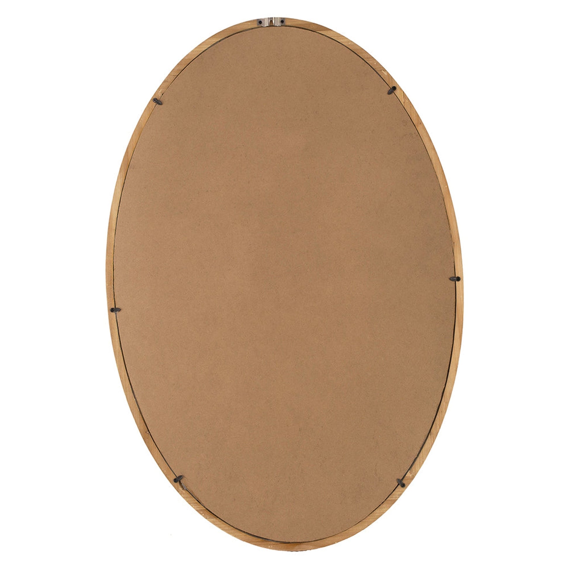 A&B Home Charleston 24" x 35" Bundle of 20 Oval Shaped Warm Brown Wooden Frame Wall-Mounted Mirror
