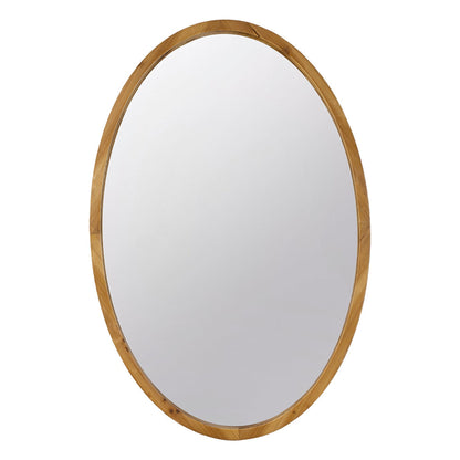 A&B Home Charleston 24" x 35" Bundle of 20 Oval Shaped Warm Brown Wooden Frame Wall-Mounted Mirror