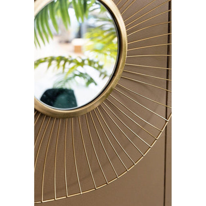 A&B Home Chester 7" x 7" Bundle of 15 Set of 3 Gold Metal Frame Wall-Mounted Mirror