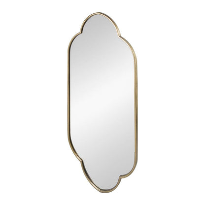 A&B Home Clarissa 22" x 48" Bundle of 12 Rectangular Clover-Like Corner Champagne Gold Metal Frame Wall-Mounted Mirror