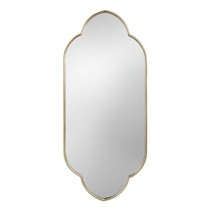 A&B Home Clarissa 22" x 48" Bundle of 12 Rectangular Clover-Like Corner Champagne Gold Metal Frame Wall-Mounted Mirror