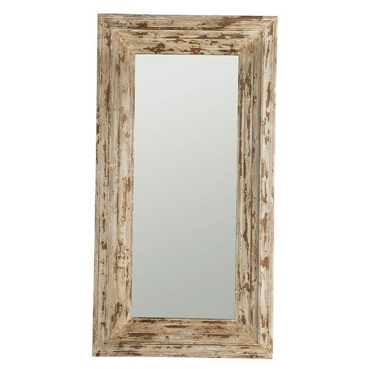 A&B Home Colfax 39" x 75" Bundle of 4 Full-Length Antique Brown Distressed Wooden Frame Wall-Mounted Mirror