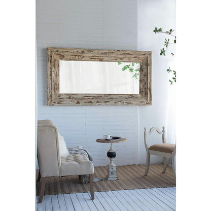 A&B Home Colfax 39" x 75" Bundle of 5 Full-Length Antique Brown Distressed Wooden Frame Wall-Mounted Mirror