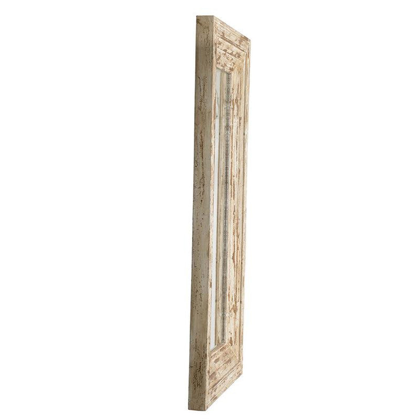 A&B Home Colfax 39" x 75" Bundle of 5 Full-Length Antique Brown Distressed Wooden Frame Wall-Mounted Mirror