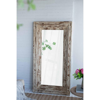 A&B Home Colfax 39" x 75" Bundle of 6 Rectangular Fir Wood Frame Floor Mirror