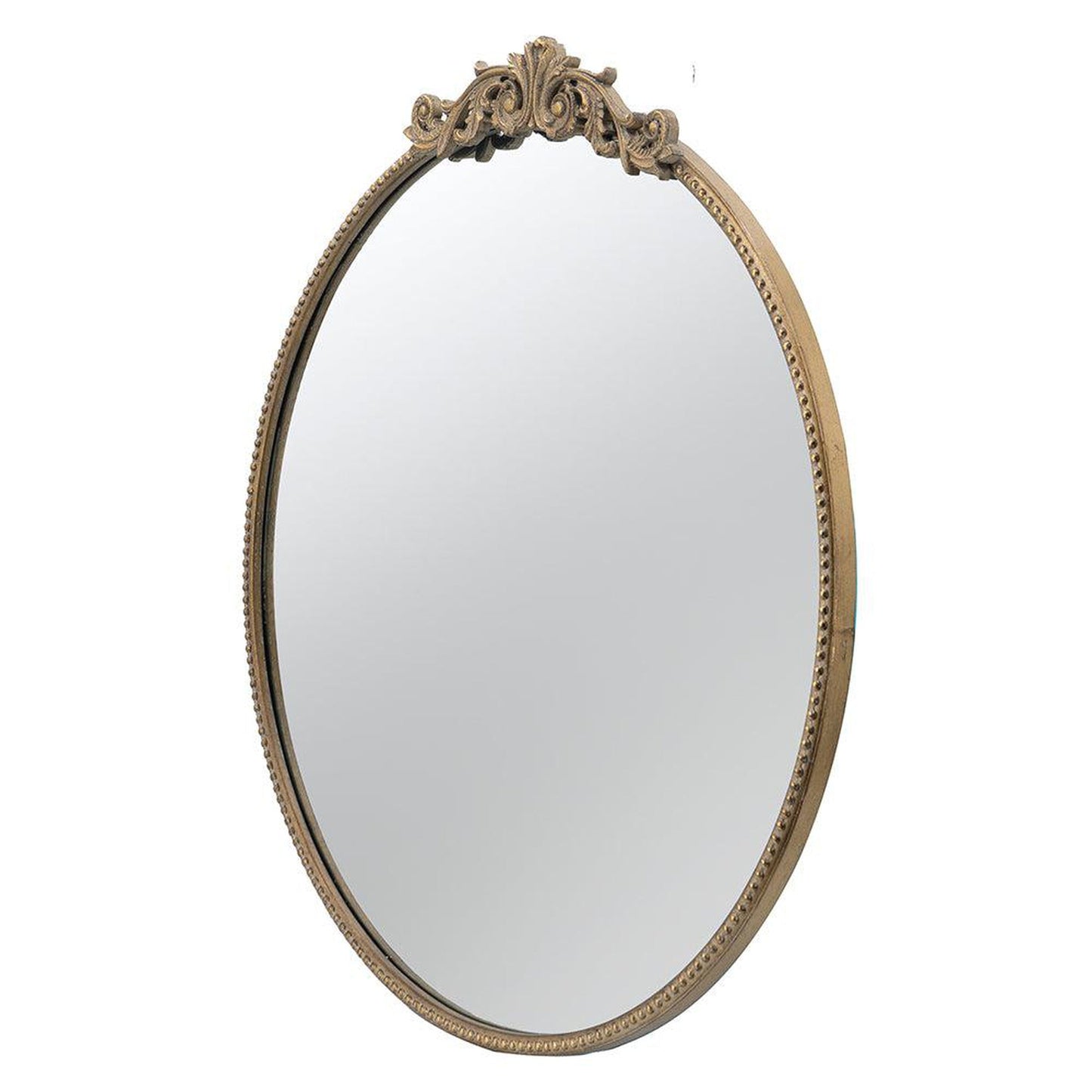 A&B Home Dia 30" x 32" Bundle of 20 Oval Shaped Gold Frame Wall-Mounted Mirror