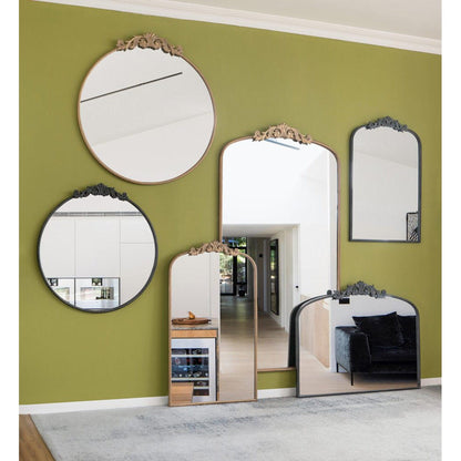A&B Home Dia 36" x 39" Bundle of 15 Oval Shaped Gold Frame Wall-Mounted Mirror