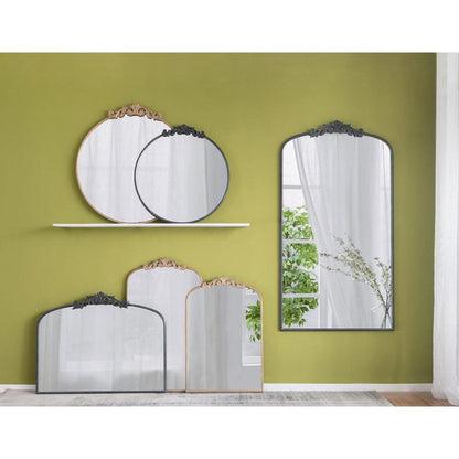 A&B Home Dia 36" x 39" Bundle of 15 Oval Shaped Gold Frame Wall-Mounted Mirror
