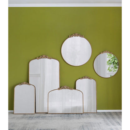 A&B Home Dia 36" x 39" Bundle of 15 Oval Shaped Gold Frame Wall-Mounted Mirror