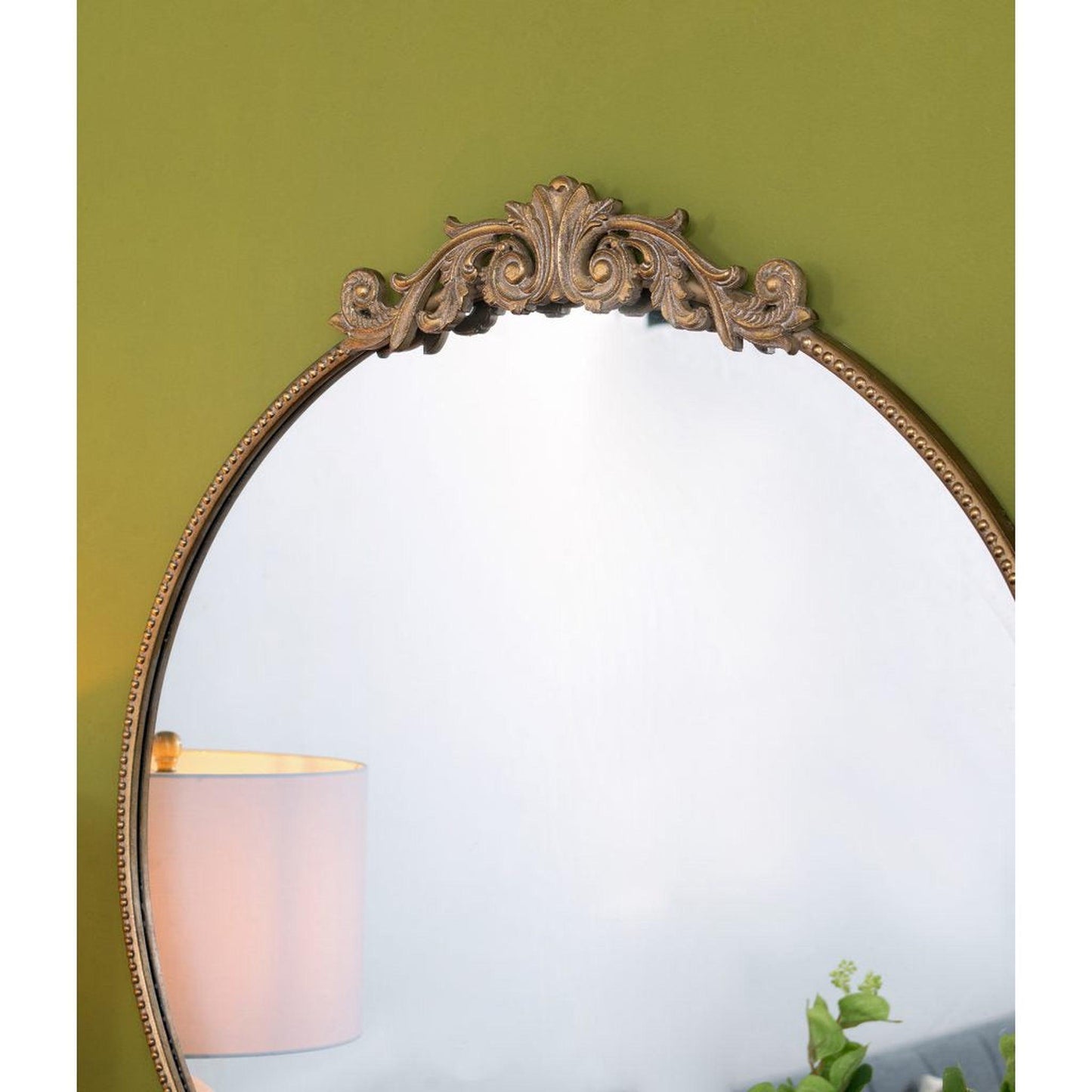 A&B Home Dia 36" x 39" Bundle of 15 Oval Shaped Gold Frame Wall-Mounted Mirror