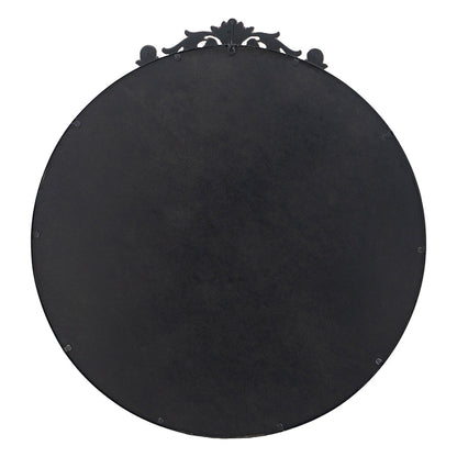 A&B Home Dia 39" x 36" Bundle of 10 Round Black Metal Frame Wall-Mounted Mirror