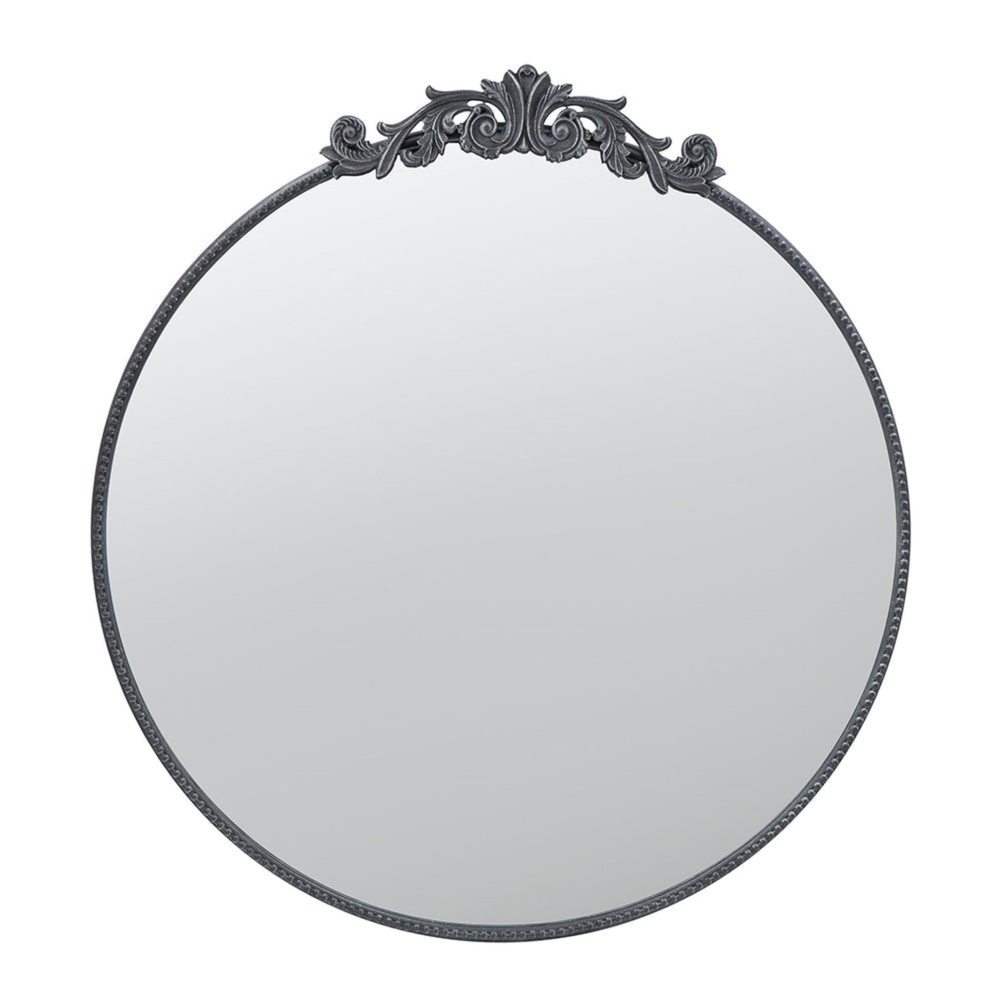 A&B Home Dia 39" x 36" Bundle of 15 Round Black Metal Frame Wall-Mounted Mirror