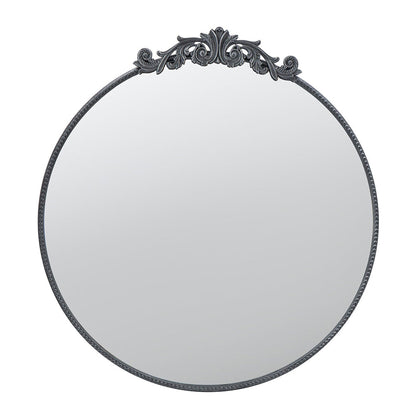 A&B Home Dia 39" x 36" Bundle of 15 Round Black Metal Frame Wall-Mounted Mirror