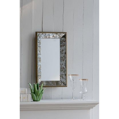 A&B Home Dorthea 10" x 12" Bundle of 64 Rectangular Shaped Accent Wood Frame Wall-Mounted Mirror