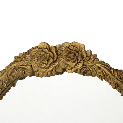 A&B Home Etienne 27" x 52" Bundle of 12 Arched Gold Wooden Frame Floor Mirror