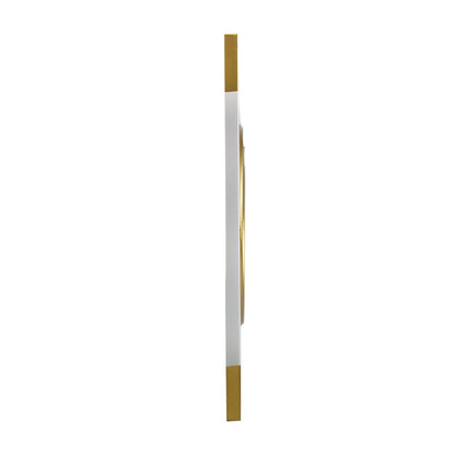 A&B Home Hannes 43" x 16" Bundle of 16 Three Round Gold and White Metal Frame Wall-Mounted Mirror