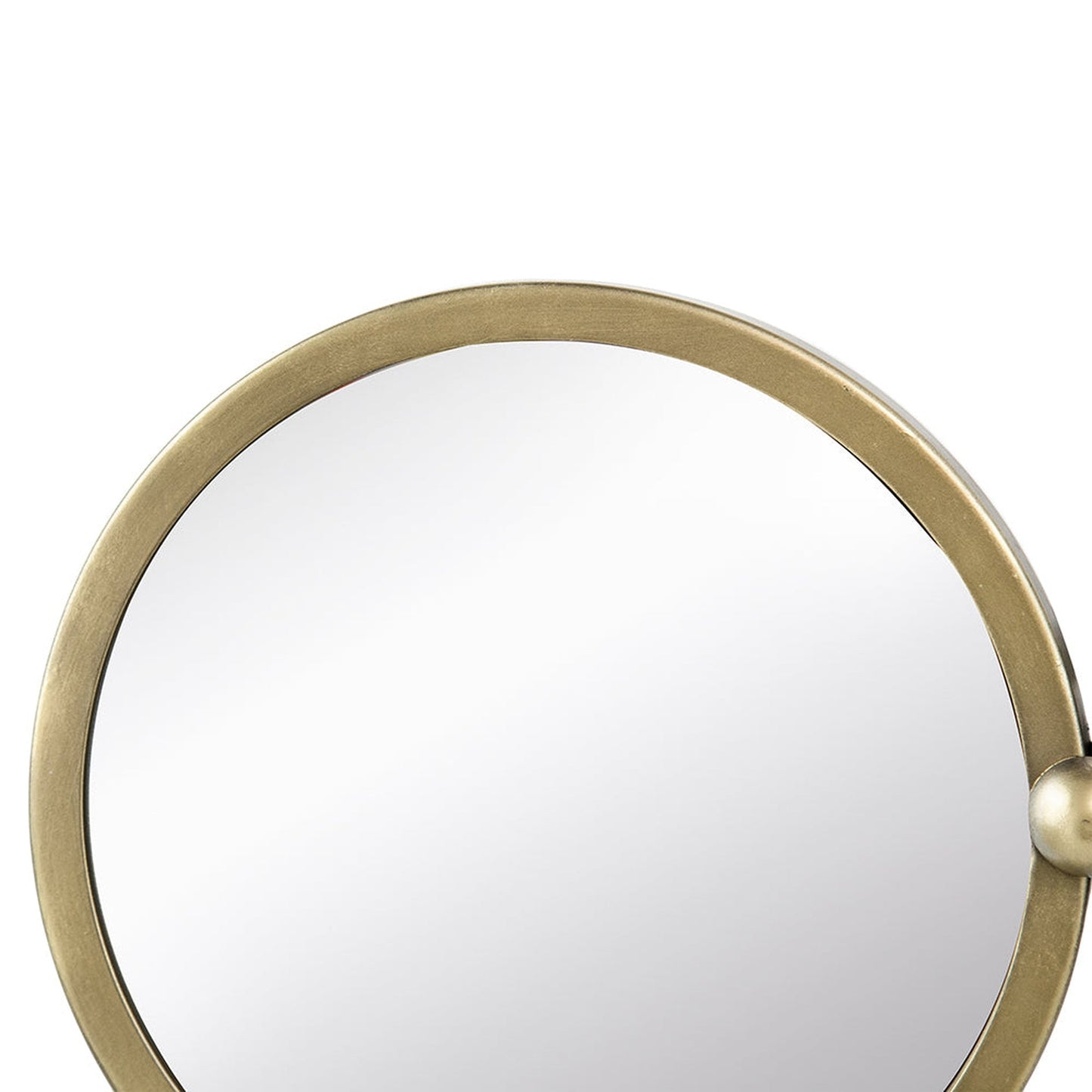 A&B Home Harmony 27" x 27" Bundle of 18 Champagne Gold Nine Circular Geometric Metal Frame Wall-Mounted Mirror