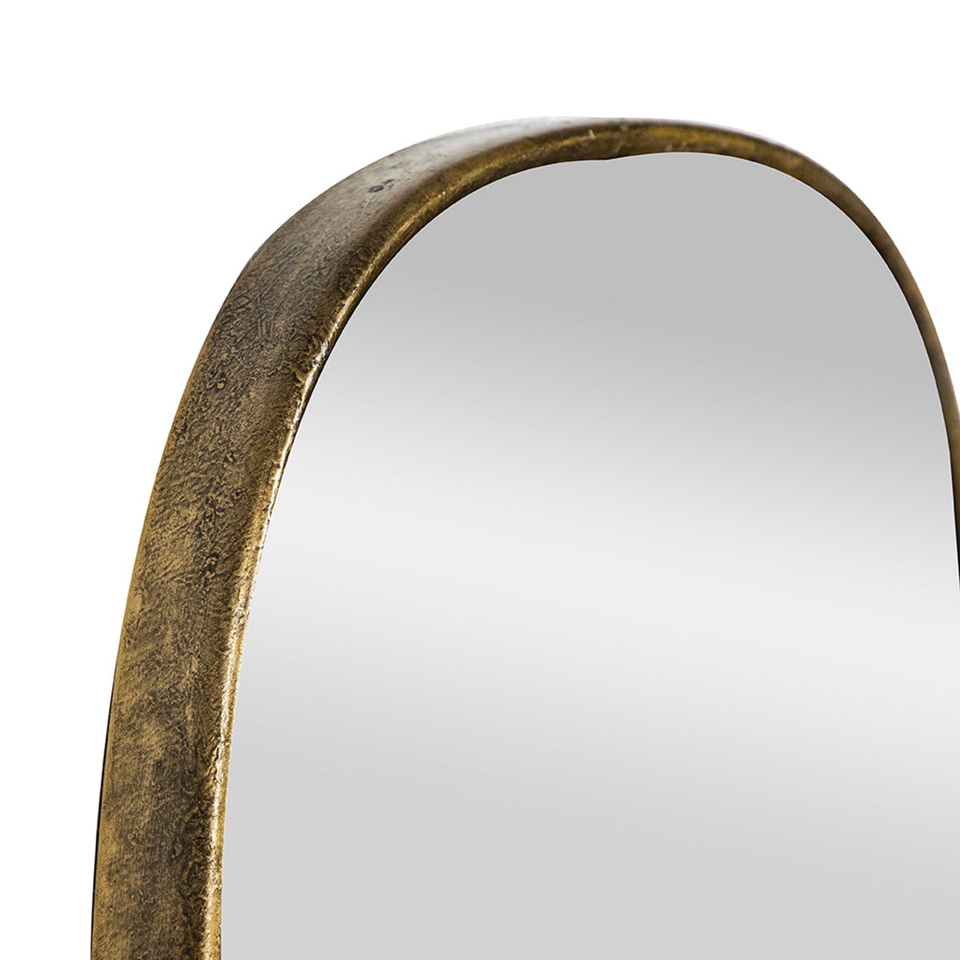 A&B Home Helena 18" x 48" Bundle of 10 Oval Shaped Gold Metal Frame Wall-Mounted Mirror