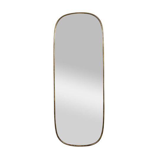 A&B Home Helena 18" x 48" Bundle of 10 Oval Shaped Gold Metal Frame Wall-Mounted Mirror