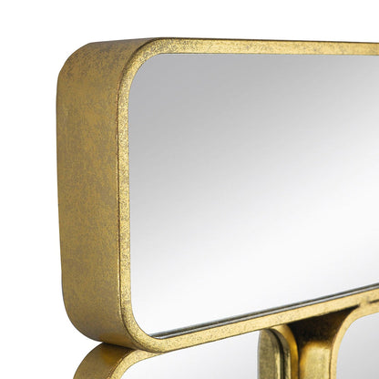 A&B Home Keeley 24" x 32" Bundle of 15 Gold Framed Rectangular Gold Metal Wall-Mounted Mirror