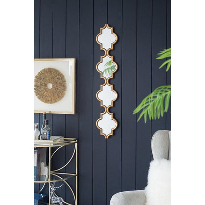 A&B Home Madlyn 9" x 47" Bundle of 36 Long Narrow Gold Frame Wall-Mounted Mirror